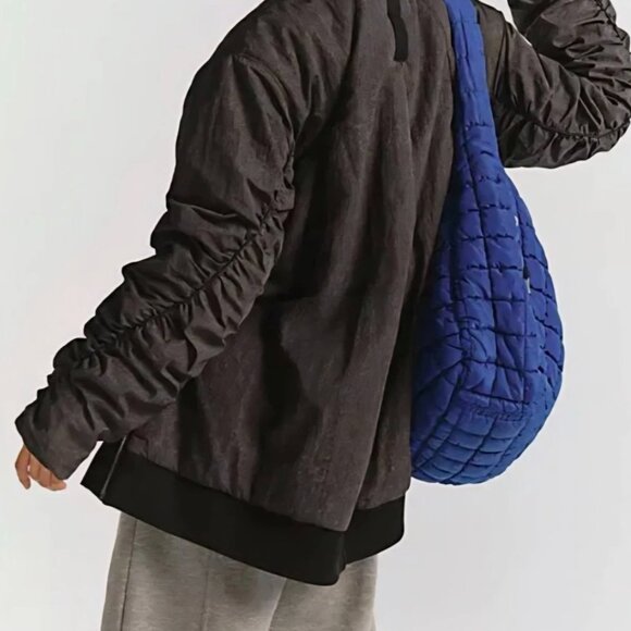 NWT $368 Free People Movement Tricked Out Trek Lightweight Puffer Jacket Grey - Picture 5 of 16